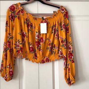 H&M Cropped Floral Top